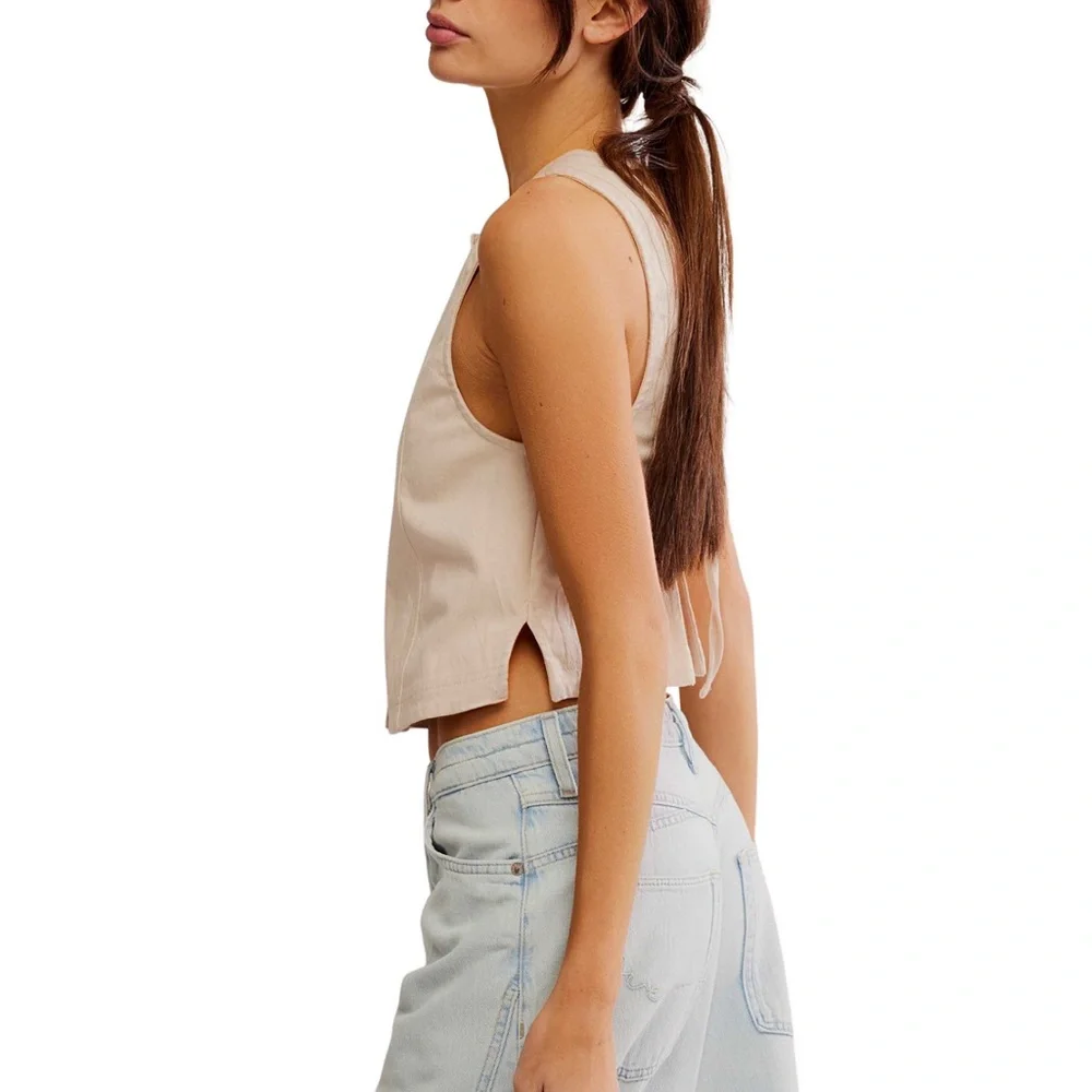 Free People Women's Blake Vest‎ Top, Size LARGE